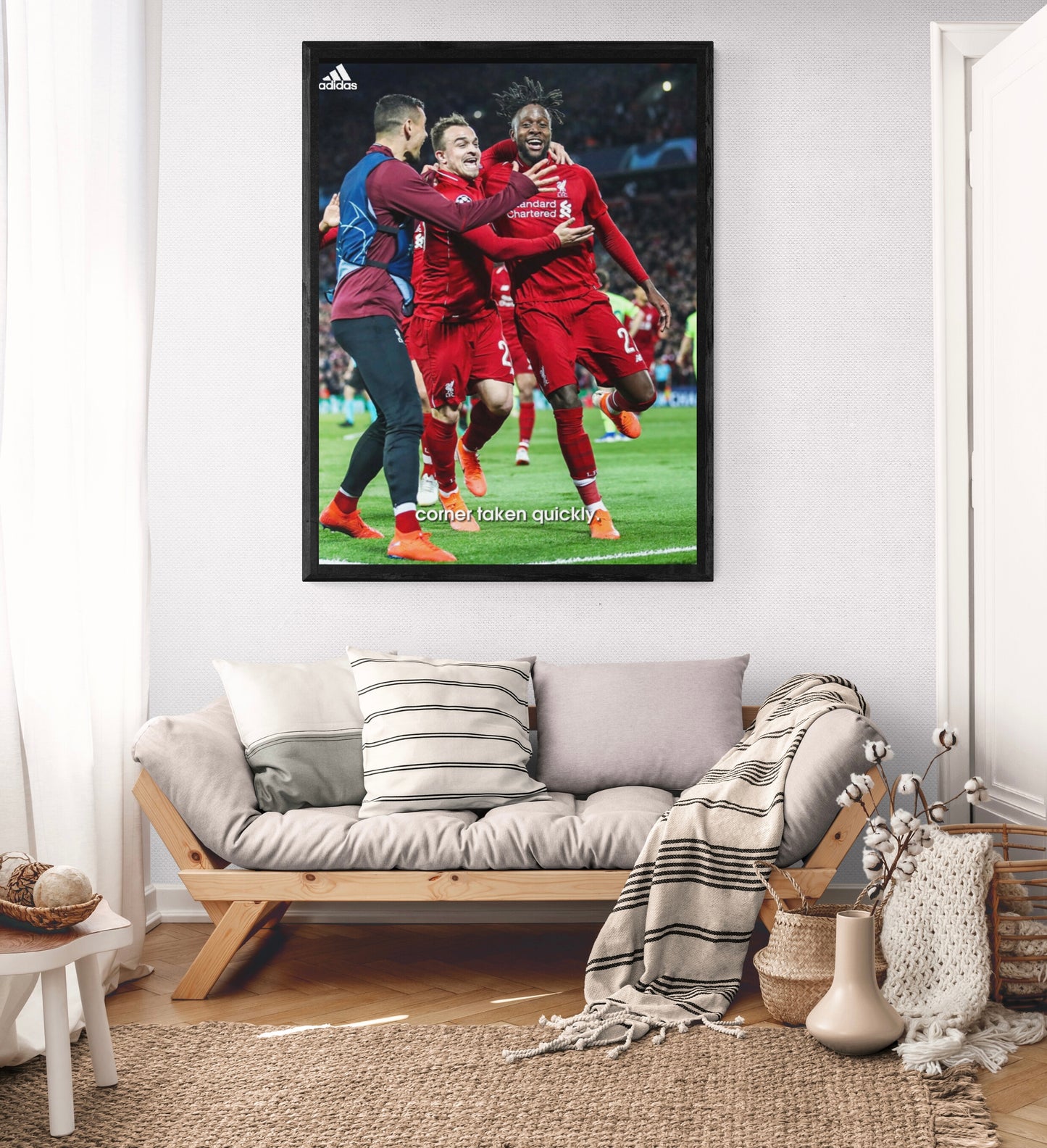 Liverpool FC Corner Taken Quickly Poster Print