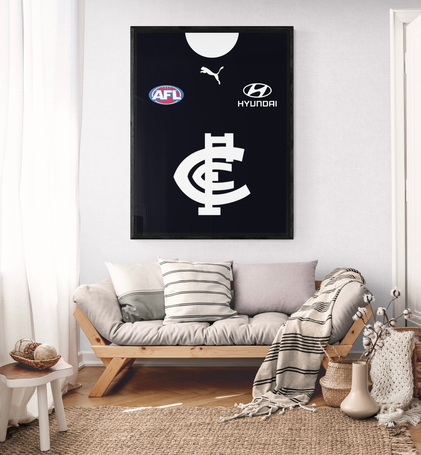 Carlton FC Jersey Poster Print