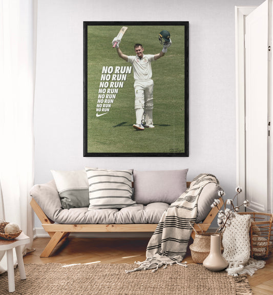 Marnus Labuschagne “No Run” Poster Print (Grain Edition)